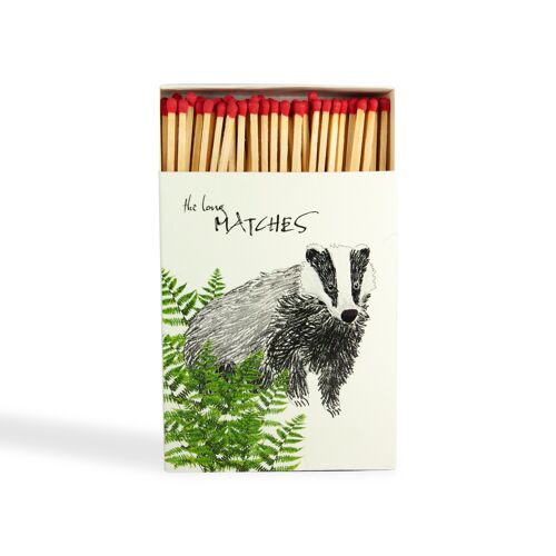 "Nature" Series Long Matches - "Badger"