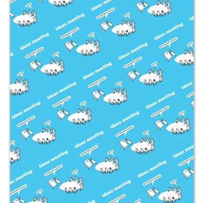 Ideas Meeting Gift Wrap **Pack of 2 Sheets Folded**