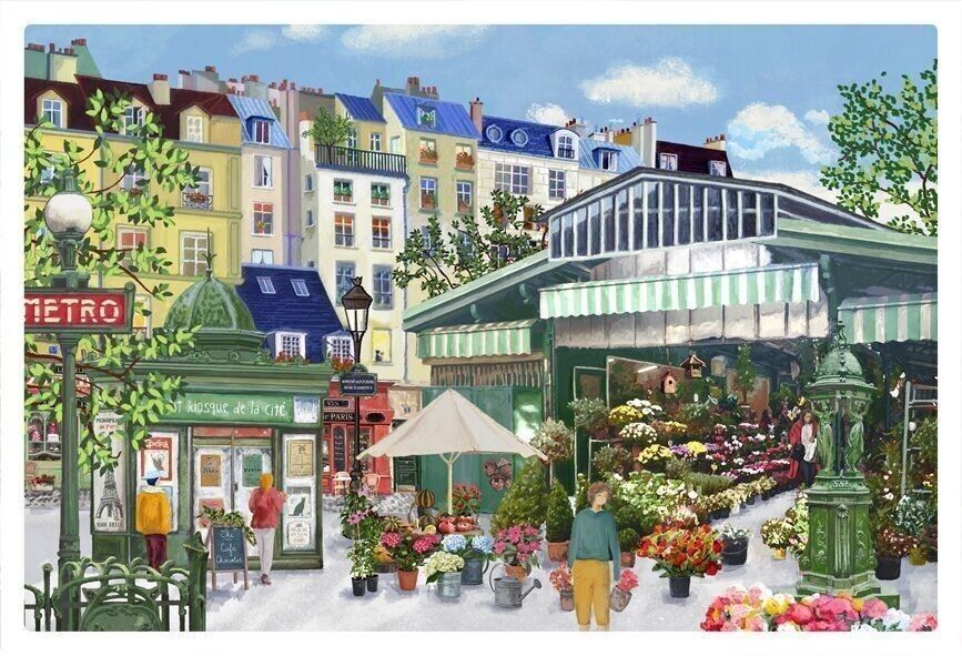 Mantel Individual Marcha de Flores Surtido 30 x 45