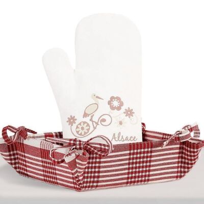 Harz bread basket Red 20 x 20