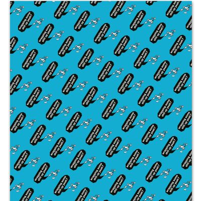 Drive By Gift Wrap **Pack of 2 Sheets Folded**
