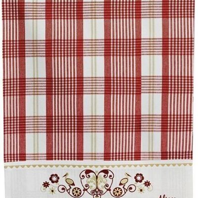 Harz Red Checkered Tea Towel 70 x 50