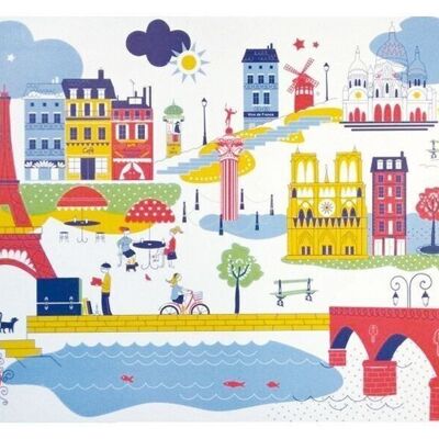 Placemat Walking in Paris Assorted 30 x 45