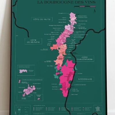 Scratch off wine list - Burgundy