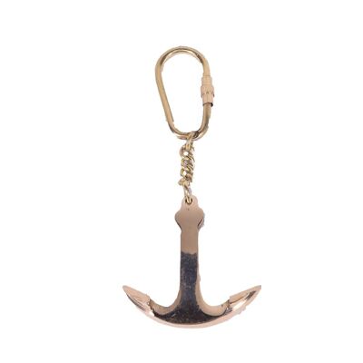 Brass Anchor Keychain