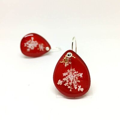 Pendientes Anis Rojo Gancho