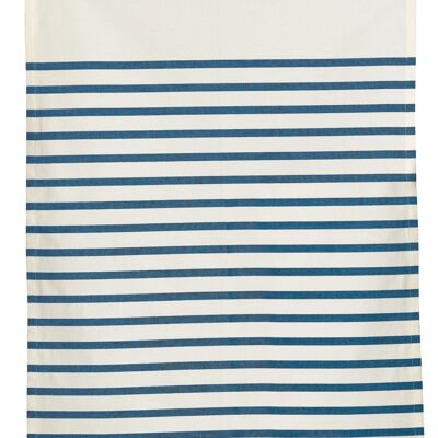 Nalou ivory/blue tea towel 50 x 70
