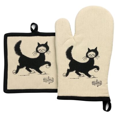 Topflappen + Topflappen Dubout Chat Balade Beige 18 x 28