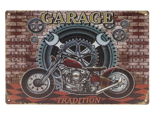 Garage tradition metalen bord 20x30cm