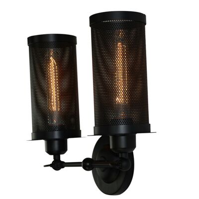 Lámpara de pared de metal vintage Aplique de interior Iluminación Lámpara de noche / pasillo Accesorio ajustable ~ 2341