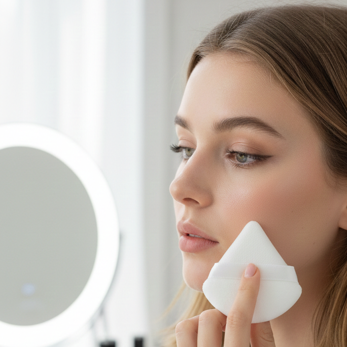 YOSMO Powder Puff Triangle Makeup Sponge for Precision Blending