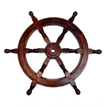 Roue de bateau en bois 18"