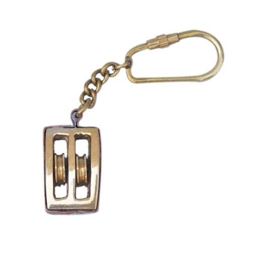 Brass Pully Keychain