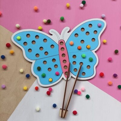 Butterfly pom pom puzzle