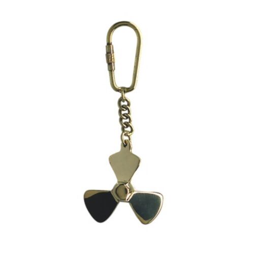 Brass Propeller Keychain