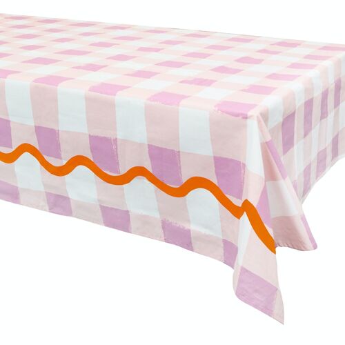 Gingham Fabric Tablecloth, Spring Decor