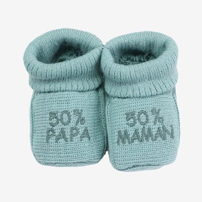 SLIPPERS 50% DAD 50% MOM - Color Sage green / old pink / Heather gray / Blue / white / curry
