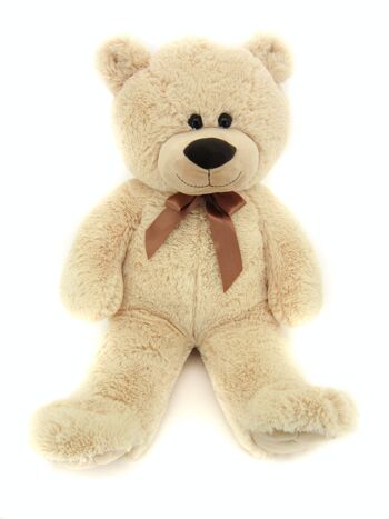 Sweety Toys 4638 ours en peluche 80 cm beige - ours en peluche avec nœud 2