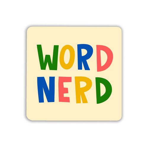 Word Nerd Coaster Pack of 6