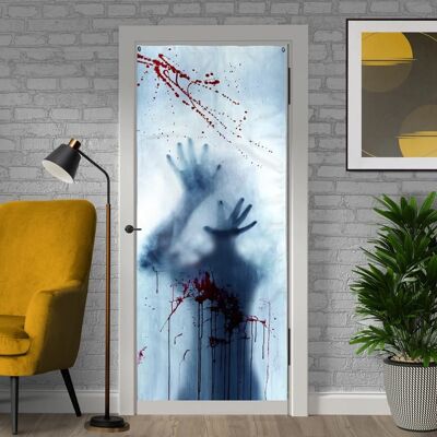 Door Banner - Pyscho Shower - Horror Film Inspired Artwork