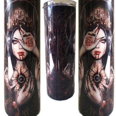 Stainless Steel Insulated Tumbler - High Priestess - Artwork by Enys Guerrero