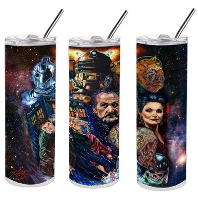 Stainless Steel Insulated Tumbler - Who's Enemies - Artwork by Rick Melton