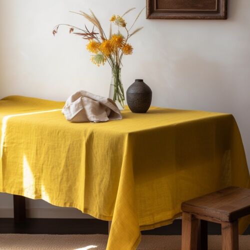 100% Linen Tablecloth