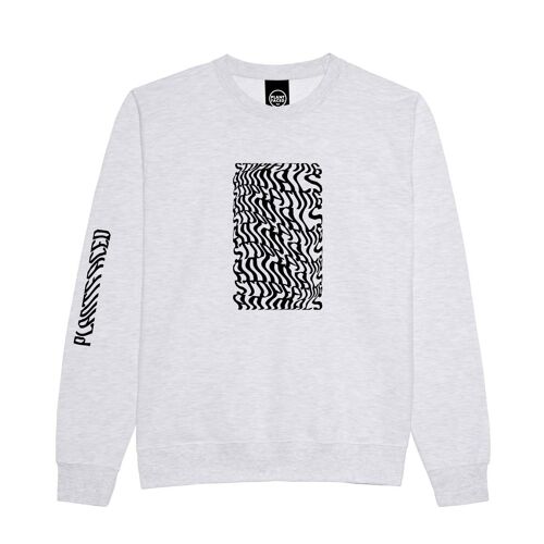 Illusions Sweater - Stop Eating Animals - Medium - Ash Grey