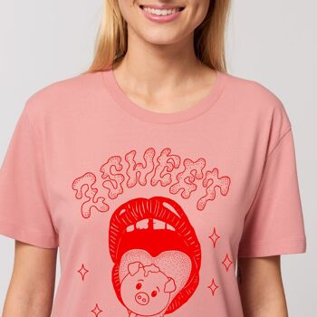 2 Sweet 2 Eat - Robe t-shirt rose saumon - Petit 2