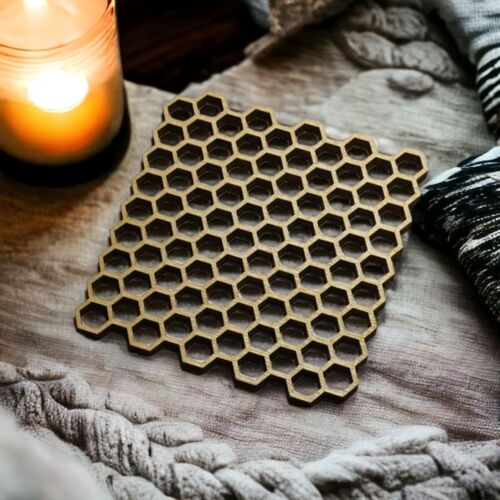 Geometric Wood Coasters - Breakfast - Housewarming Gift