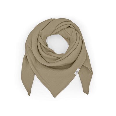 Children's muslin scarf • Taupe