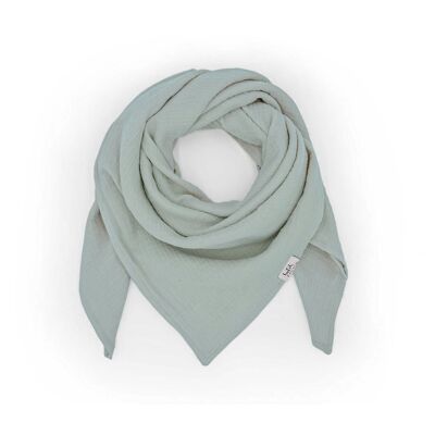 Children's muslin scarf • Aquamarine