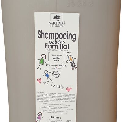 Bulk jerrycan 25 Liters Ecocert Organic Shea Family Shower Shampoo
