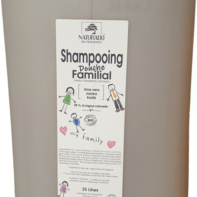 Vrac jerrican 25 Litres Shampooing douche Familial Karité bio Ecocert