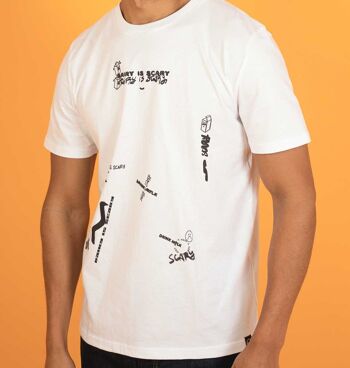 Dairy Is Scary Graffiti Collage Print - T-Shirt Noir - XL 4