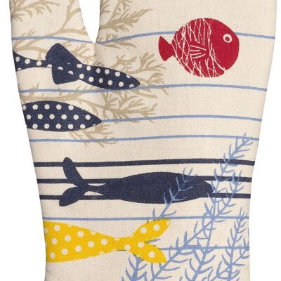 Oven glove Ocean Ecru 18 x 28