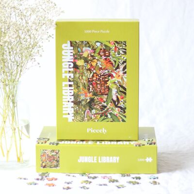 Jigsaw Puzzle Jungle Library, 1000 Teile