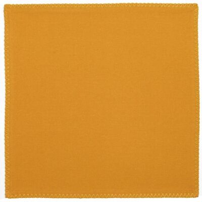 Lot de 2 serviettes de table recyclées Delia Tournesol 41 x 41