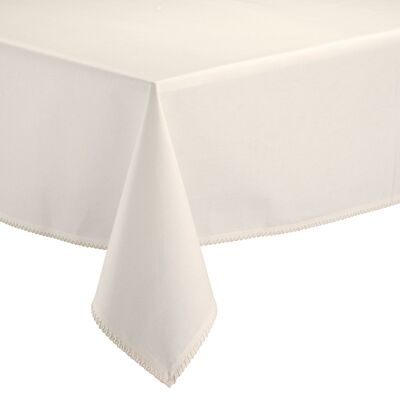 Nappe recyclée Delia Ivoire 170 x 170