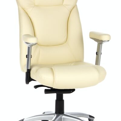 Executive chair EMBASSY 200 Upholstered office chair, adjustable armrests, faux leather, white
