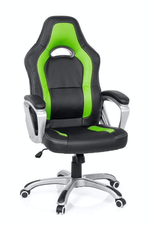 Gaming Stuhl / Bürostuhl GAMING ZONE PRO AB100 Kunstleder schwarz/grün