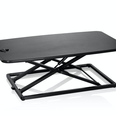 Sit-stand desk attachment VM-SA Alu, attachment for desks, height adjustable, black