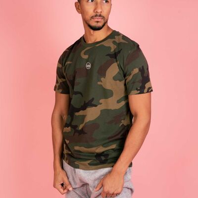 The Classics - T-Shirt mit aufgesticktem Logo - Camo - Small