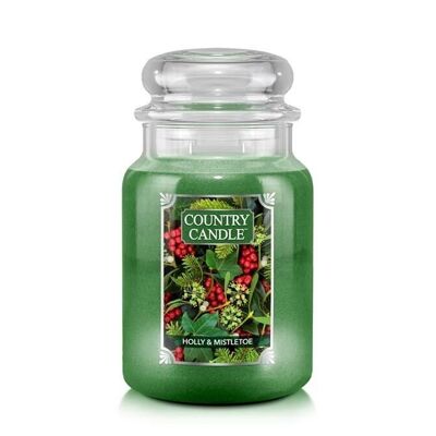Scented candle Holly & Mistletoe Large
