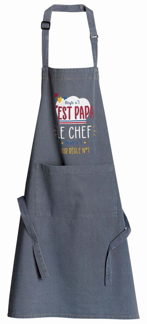 Tablier de cuisine Chef Papa Jeans 72 x 90