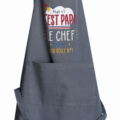 Delantal de cocina Chef Papa Jeans 72 x 90