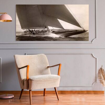 Velero Foto Lienzo Impresión: Edwin Levick, J Class Velero, 1934