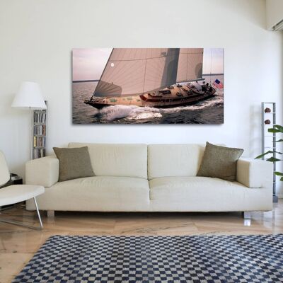 Quadro con fotografia, stampa su tela: Neil Rabinowitz, Barca a vela