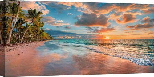 Quadro fotografico, stampa su tela: Pangea Images, Spiaggia al tramonto, Maui, Hawaii