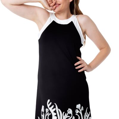 Robe noir BLACK SLEEVELESS SKYLIGHT DRESS